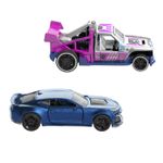 Jucarii, Copii si Bebe - Jucarii si jocuri - Vehicule si jucarii cu telecomanda - Masinute - Hot Wheels set 2 masinute metalice pull back camaro zl1 2022 si lolux 1:43 - Infinity.ro