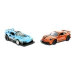 Jucarii, Copii si Bebe - Jucarii si jocuri - Vehicule si jucarii cu telecomanda - Masinute - Hot Wheels set 2 masinute metalice pull back gt-scorcher si porsche 911 gt3 1:43 - Infinity.ro