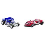 Jucarii, Copii si Bebe - Jucarii si jocuri - Vehicule si jucarii cu telecomanda - Masinute - Hot Wheels set 2 masinute metalice pull back bone shaker si twin mill 1:43 - Infinity.ro
