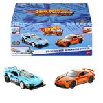 Jucarii, Copii si Bebe - Jucarii si jocuri - Vehicule si jucarii cu telecomanda - Masinute - Hot Wheels set 2 masinute metalice pull back gt-scorcher si porsche 911 gt3 1:43 - Infinity.ro