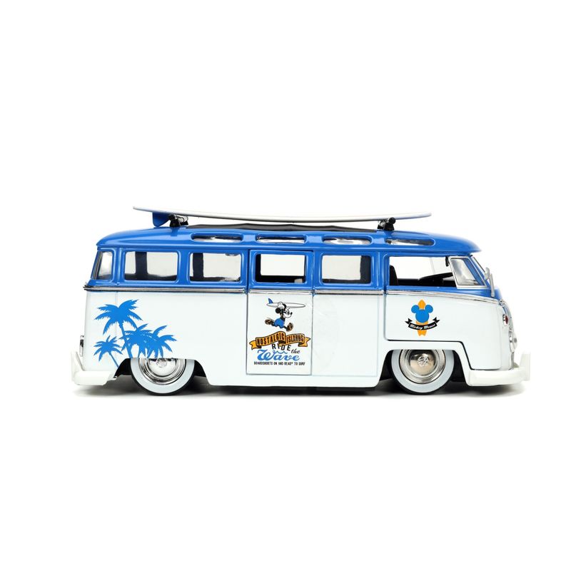Jucarii, Copii si Bebe - Jucarii si jocuri - Vehicule si jucarii cu telecomanda - Masinute - Jada masina din metal volkswagen t1 bus scara 1 la 24 si figurina mickey mouse - Infinity.ro