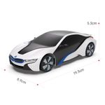 Jucarii, Copii si Bebe - Jucarii si jocuri - Vehicule si jucarii cu telecomanda - Masinute - Masina cu telecomanda bmw i8 alba scara 1 la 24 - Infinity.ro
