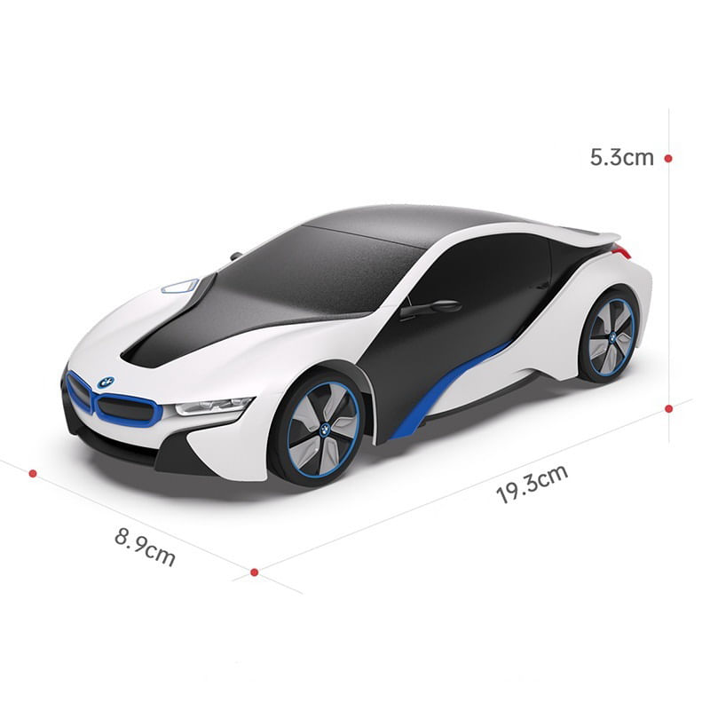 Jucarii, Copii si Bebe - Jucarii si jocuri - Vehicule si jucarii cu telecomanda - Masinute - Masina cu telecomanda bmw i8 alba scara 1 la 24 - Infinity.ro