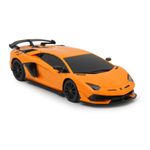 Jucarii, Copii si Bebe - Jucarii si jocuri - Vehicule si jucarii cu telecomanda - Masinute - Masina cu telecomanda lamborghini aventador svj portocaliu cu scara 1 la 24 - Infinity.ro