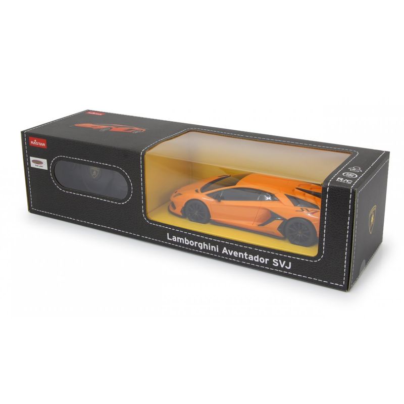 Jucarii, Copii si Bebe - Jucarii si jocuri - Vehicule si jucarii cu telecomanda - Masinute - Masina cu telecomanda lamborghini aventador svj portocaliu cu scara 1 la 24 - Infinity.ro