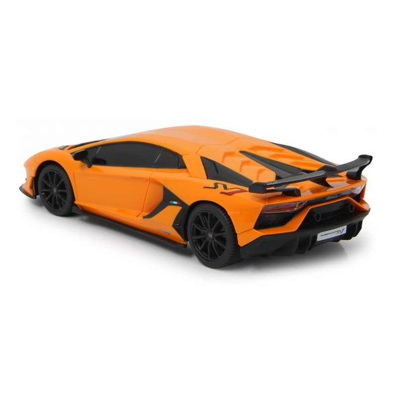 Jucarii, Copii si Bebe - Jucarii si jocuri - Vehicule si jucarii cu telecomanda - Masinute - Masina cu telecomanda lamborghini aventador svj portocaliu cu scara 1 la 24 - Infinity.ro