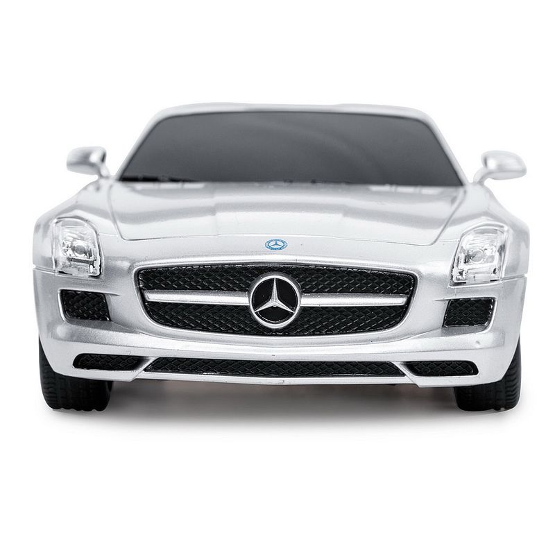 Jucarii, Copii si Bebe - Jucarii si jocuri - Vehicule si jucarii cu telecomanda - Masinute - Masina cu telecomanda mercedes-benz sls amg argintie scara 1 la 24 - Infinity.ro