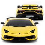 Jucarii, Copii si Bebe - Jucarii si jocuri - Vehicule si jucarii cu telecomanda - Masinute - Masina cu telecomanda lamborghini aventador svj galben cu scara 1 la 24 - Infinity.ro