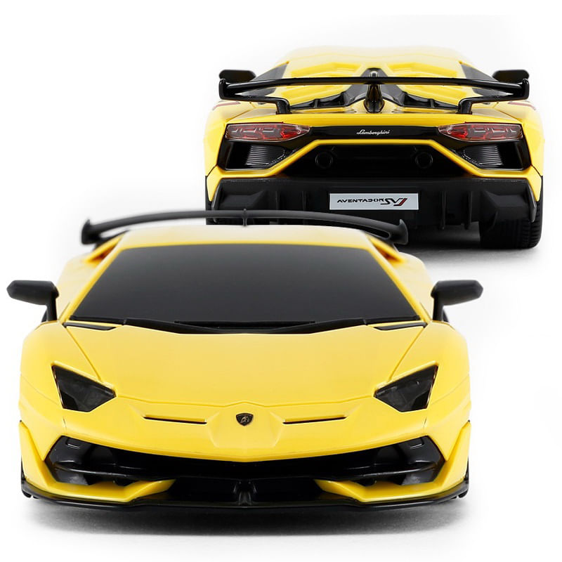 Jucarii, Copii si Bebe - Jucarii si jocuri - Vehicule si jucarii cu telecomanda - Masinute - Masina cu telecomanda lamborghini aventador svj galben cu scara 1 la 24 - Infinity.ro