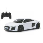 Jucarii, Copii si Bebe - Jucarii si jocuri - Vehicule si jucarii cu telecomanda - Masinute - Masina cu telecomanda audi r8 alb cu scara 1 la 24 - Infinity.ro