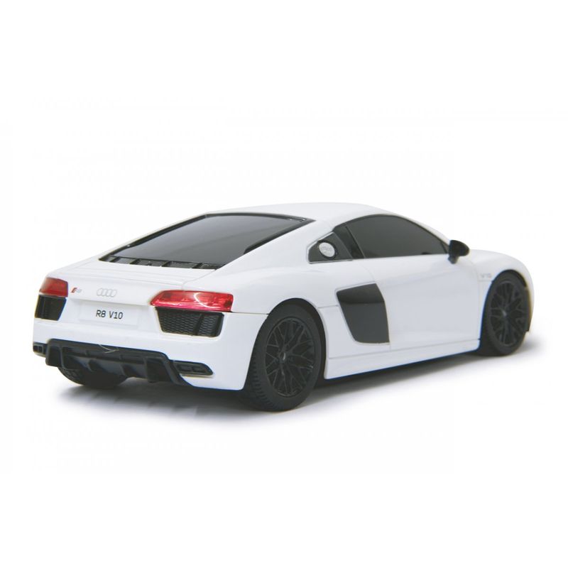 Jucarii, Copii si Bebe - Jucarii si jocuri - Vehicule si jucarii cu telecomanda - Masinute - Masina cu telecomanda audi r8 alb cu scara 1 la 24 - Infinity.ro