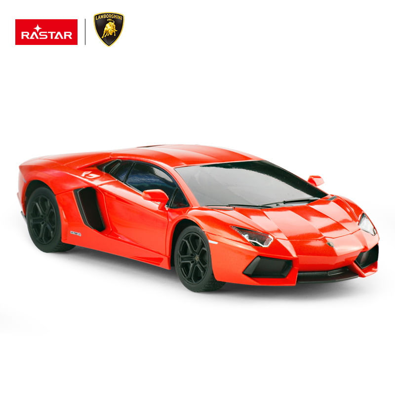 Jucarii, Copii si Bebe - Jucarii si jocuri - Vehicule si jucarii cu telecomanda - Masinute - Masina cu telecomanda lamborghini aventador rosu cu scara 1 la 24 - Infinity.ro