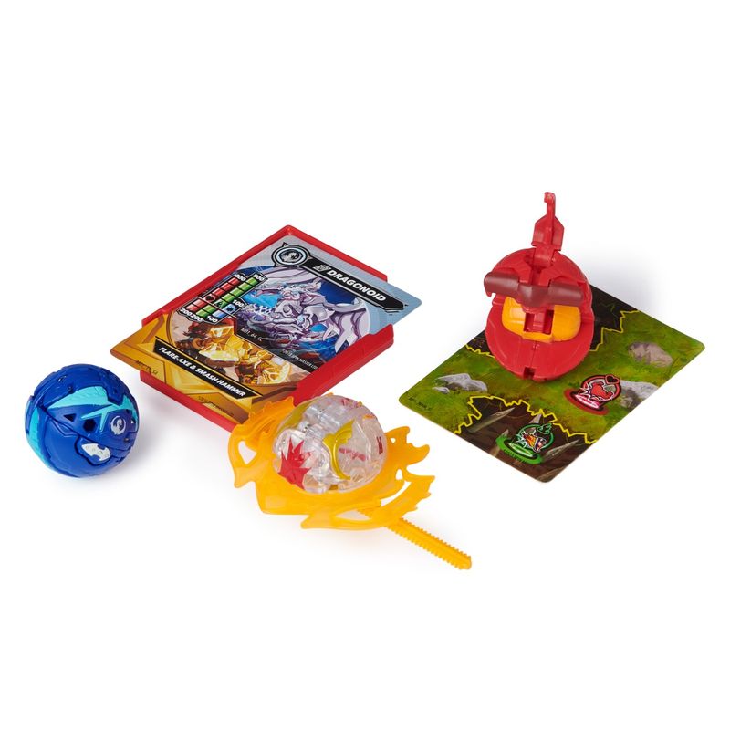 Jucarii, Copii si Bebe - Jucarii si jocuri - Figurine - Bakugan set de lupta bruiser, dragonoid, hammerhead, titanium dragonoid si nillious - Infinity.ro