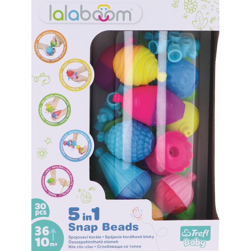 Jucarii, Copii si Bebe - Jucarii si jocuri - Jucarii & jocuri educative - Jocuri si jucarii educative - Lalaboom joc de dezvoltare bebe montessori 30 piese - Infinity.ro
