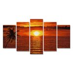 Jucarii, Copii si Bebe - Jucarii si jocuri - Jucarii & jocuri educative - Seturi pictura si desen - Kit pictura pe numere schipper apus in caraibe, 5 tablouri - Infinity.ro