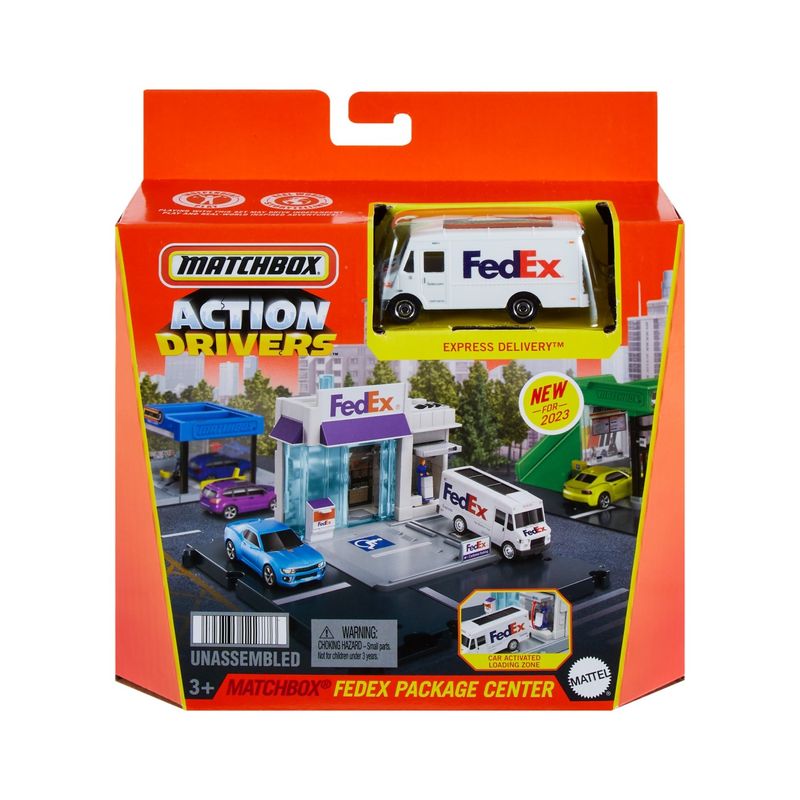 Jucarii, Copii si Bebe - Jucarii si jocuri - Jucarii & jocuri educative - Jucarii interactive - Matchbox set action drivers centrul de colete fedex - Infinity.ro
