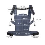 Jucarii, Copii si Bebe - Carucioare si articole de transport - Marsupii si hamuri bebe - Marsupiu ergonomic Kinderkraft nino, pana la 20 kg, confetti denim - Infinity.ro