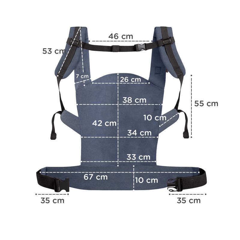 Jucarii, Copii si Bebe - Carucioare si articole de transport - Marsupii si hamuri bebe - Marsupiu ergonomic Kinderkraft nino, pana la 20 kg, confetti denim - Infinity.ro