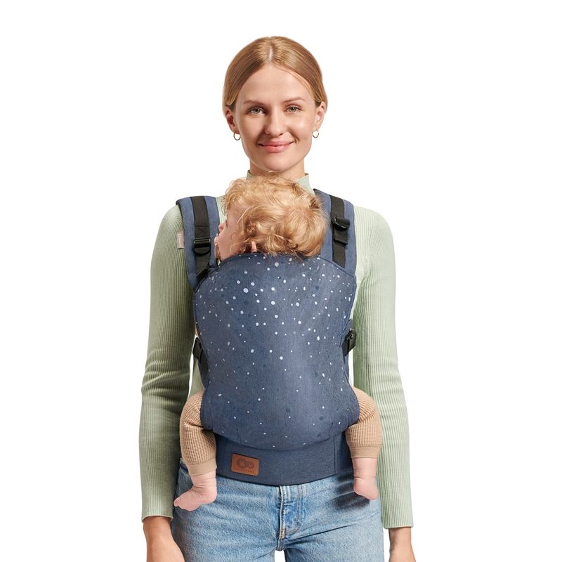 Jucarii, Copii si Bebe - Carucioare si articole de transport - Marsupii si hamuri bebe - Marsupiu ergonomic Kinderkraft nino, pana la 20 kg, confetti denim - Infinity.ro