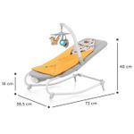Casa si Gradina - Mobilier - Mobilier copii - Balansoare, leagane si hamace - Sezlong 3 in 1, Kinderkraft felio 2, forest yellow - Infinity.ro