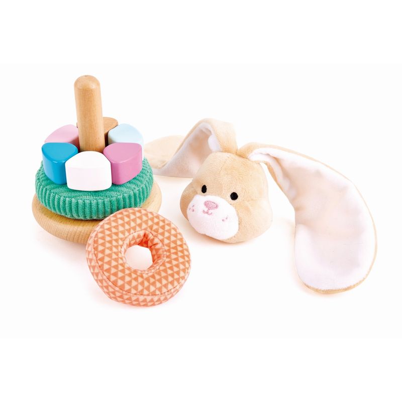 Jucarii, Copii si Bebe - Jucarii si jocuri - Jucarii & jocuri educative - Jucarii interactive - Hape turn de stivuire iepuras - Infinity.ro