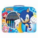 Jucarii, Copii si Bebe - Jucarii si jocuri - Jucarii & jocuri educative - Seturi pictura si desen - Gentuta pentru desen art case sonic the hedgehog - Infinity.ro