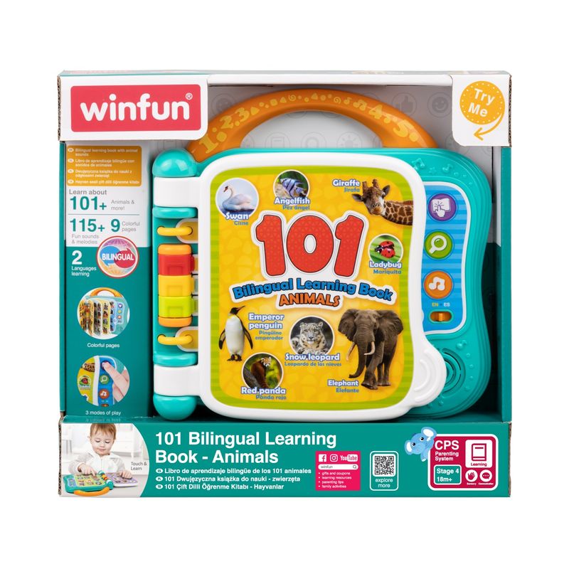 Carti si Birotica - Carti - Carti pentru copii - Carti pentru bebelusi - Carticica bilingva pentru invatarea animalelor - Infinity.ro