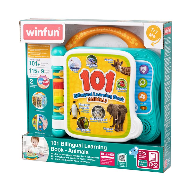 Carti si Birotica - Carti - Carti pentru copii - Carti pentru bebelusi - Carticica bilingva pentru invatarea animalelor - Infinity.ro