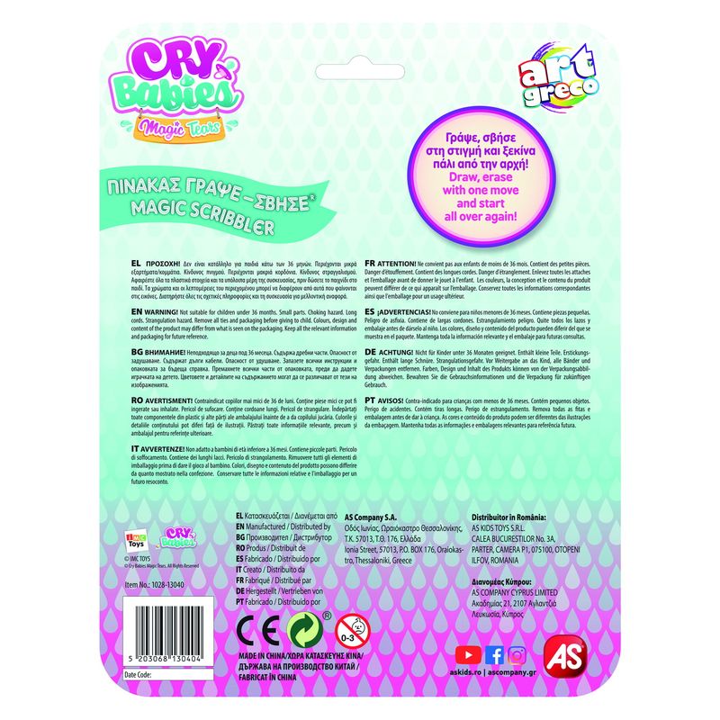 Jucarii, Copii si Bebe - Jucarii si jocuri - Jucarii & jocuri educative - Jucarii interactive - Tabla de scris cry babies magic scribbler - Infinity.ro