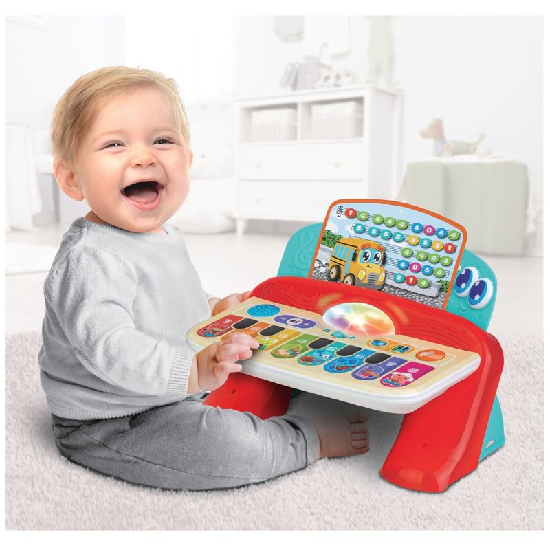 Jucarii, Copii si Bebe - Jucarii si jocuri - Jucarii & jocuri educative - Jucarii interactive - Pian cu sunete si lumini cu 8 taste - Infinity.ro