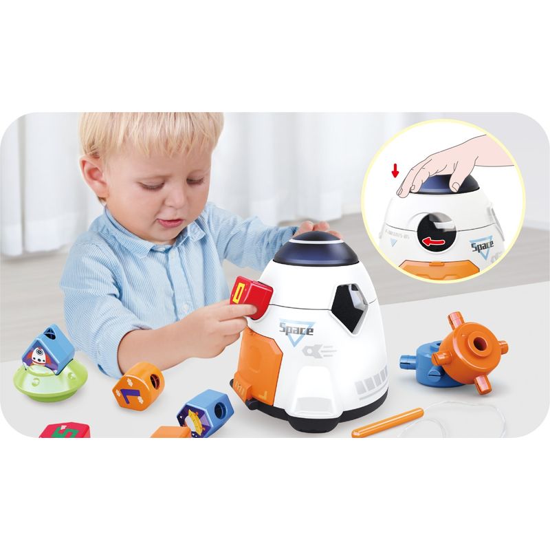 Jucarii, Copii si Bebe - Jucarii si jocuri - Jucarii & jocuri educative - Jucarii interactive - Set de constructie in forma de nava spatiala - Infinity.ro