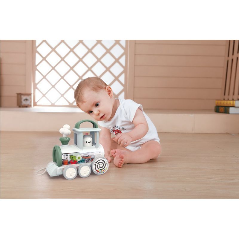 Jucarii, Copii si Bebe - Jucarii si jocuri - Vehicule si jucarii cu telecomanda - Trenulete de jucarie - Locomotiva cu mecanism steam - Infinity.ro