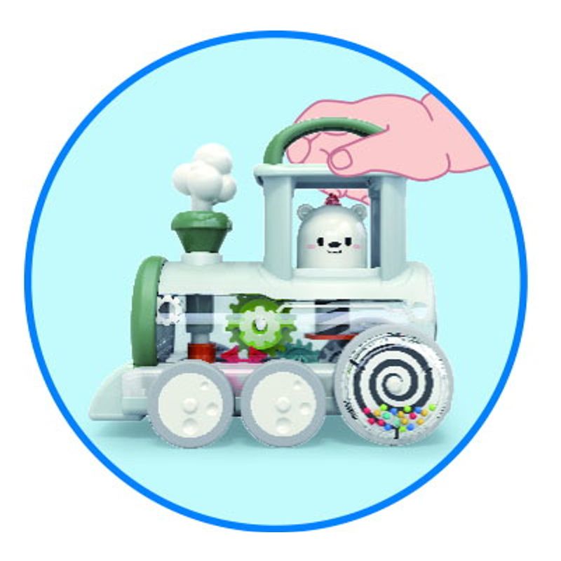 Jucarii, Copii si Bebe - Jucarii si jocuri - Vehicule si jucarii cu telecomanda - Trenulete de jucarie - Locomotiva cu mecanism steam - Infinity.ro