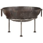 Casa si Gradina - Termice - Sobe, Seminee si accesorii - Seminee - Vatra de foc, 55x55x38 cm, fier, maro - Infinity.ro