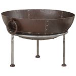 Casa si Gradina - Termice - Sobe, Seminee si accesorii - Seminee - Vatra de foc, 55x55x38 cm, fier, maro - Infinity.ro