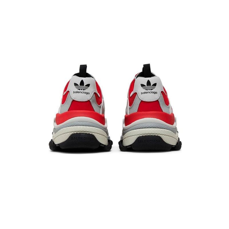 Sport si Outdoor - Echipament Sportiv - Incaltaminte sport - Pantofi sport - Pantofi Balenciaga x adidas originals Triple S, 42 EU, Gri/Rosu - Infinity.ro