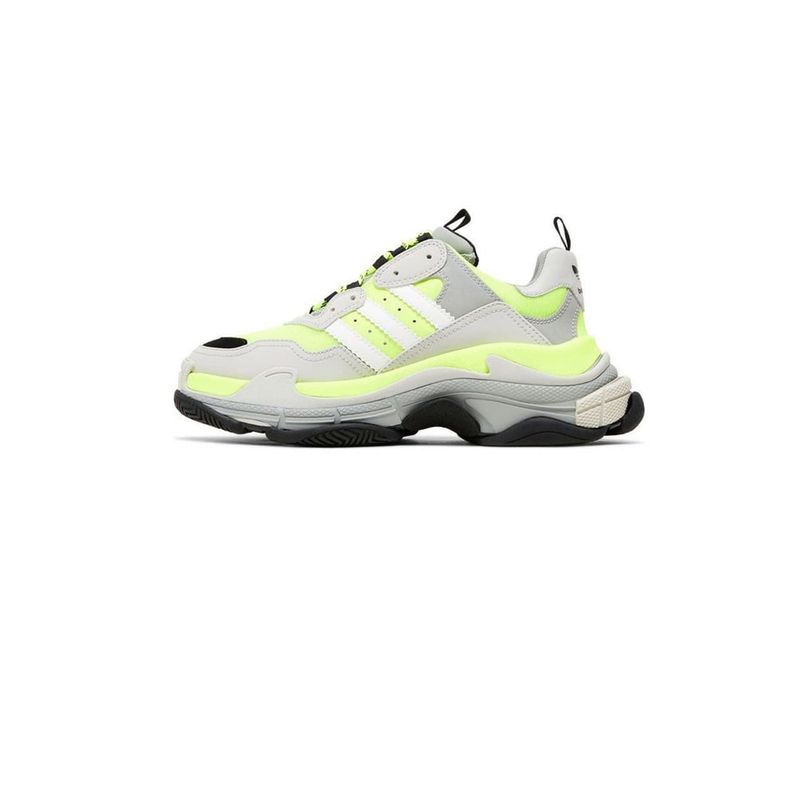 Sport si Outdoor - Echipament Sportiv - Incaltaminte sport - Pantofi sport - Pantofii adidas originals x Balenciaga Triple S, 43 EU, Gri/Galben fluorescent - Infinity.ro