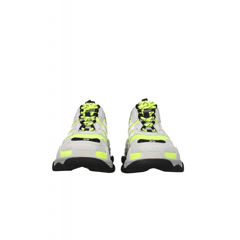 Sport si Outdoor - Echipament Sportiv - Incaltaminte sport - Pantofi sport - Pantofii adidas originals x Balenciaga Triple S, 43 EU, Gri/Galben fluorescent - Infinity.ro
