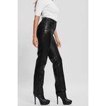 Fashion, accesorii si bijuterii - Femei - Imbracaminte femei - Pantaloni femei - Pantaloni Guess de piele ecologica Kelly W3RA0M, Negru, W27-L29 US - Infinity.ro