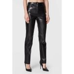 Fashion, accesorii si bijuterii - Femei - Imbracaminte femei - Pantaloni femei - Pantaloni Guess de piele ecologica Kelly W3RA0M, W34-L29 US, Negru - Infinity.ro