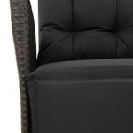 Casa si Gradina - Gradina si terasa - Mobilier exterior - Seturi mobila gradina - Set mobilier de gradina cu perne, 9 piese, negru, poliratan - Infinity.ro