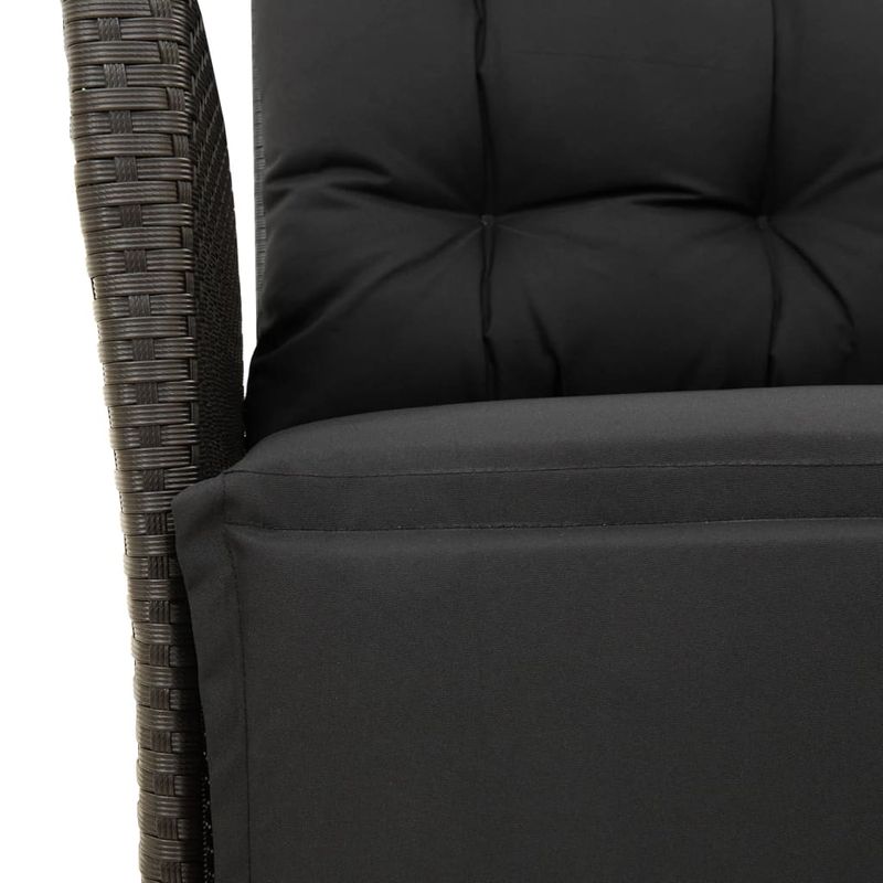 Casa si Gradina - Gradina si terasa - Mobilier exterior - Seturi mobila gradina - Set mobilier de gradina cu perne, 9 piese, negru, poliratan - Infinity.ro