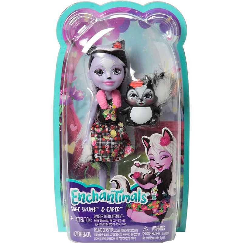 Jucarii, Copii si Bebe - Jucarii si jocuri - Papusi si accesorii - Papusi - Enchantimals papusi cu animalute sage skunk si caper - Infinity.ro