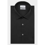 Fashion, accesorii si bijuterii - Barbati - Imbracaminte - Camasi barbati - Camasa Calvin Klein 2ply Poplin Stretch Slim Shirt K10K103025, 42 IT, Negru - Infinity.ro