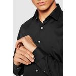 Fashion, accesorii si bijuterii - Barbati - Imbracaminte - Camasi barbati - Camasa Calvin Klein 2ply Poplin Stretch Slim Shirt K10K103025, 42 IT, Negru - Infinity.ro