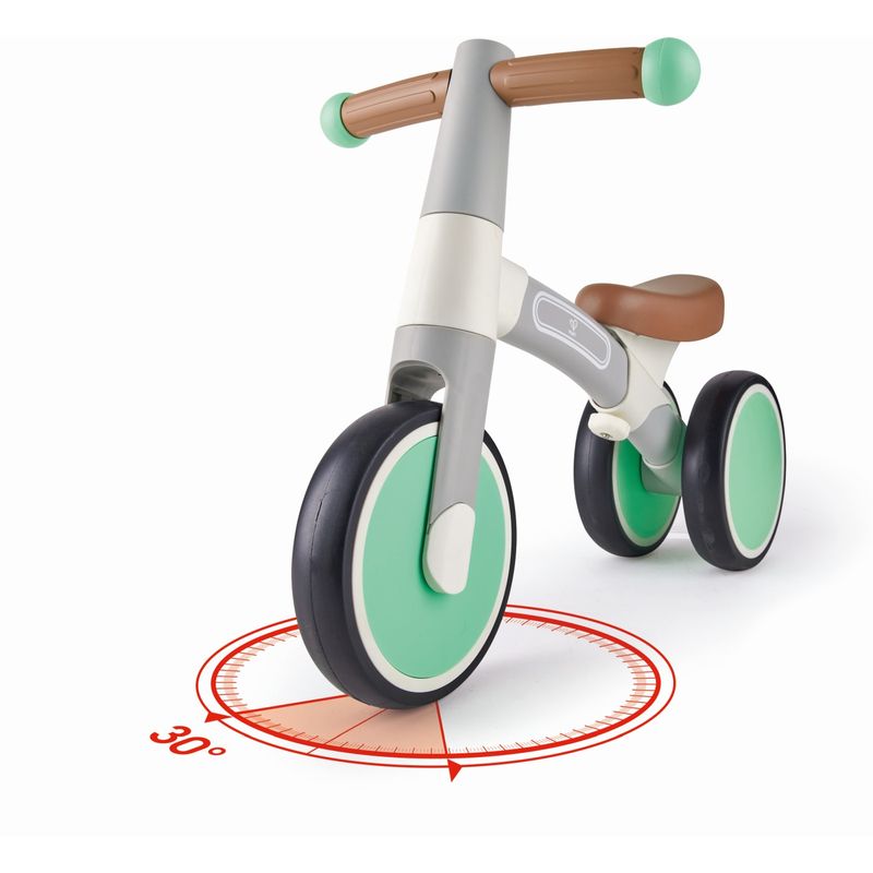 Jucarii, Copii si Bebe - Jucarii si jocuri - Jucarii de exterior - Triciclete - Hape bicicleta de echilibru verde cu 3 roti - Infinity.ro