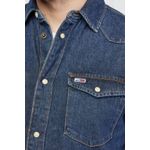 Fashion, accesorii si bijuterii - Barbati - Imbracaminte - Camasi barbati - Camasa de blugi Tommy Jeans Western DM0DM12313, XL INTL, Bleumarin - Infinity.ro