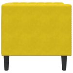Casa si Gradina - Mobilier - Scaune si fotolii - Fotolii - Fotoliu Chesterfield, galben, catifea - Infinity.ro