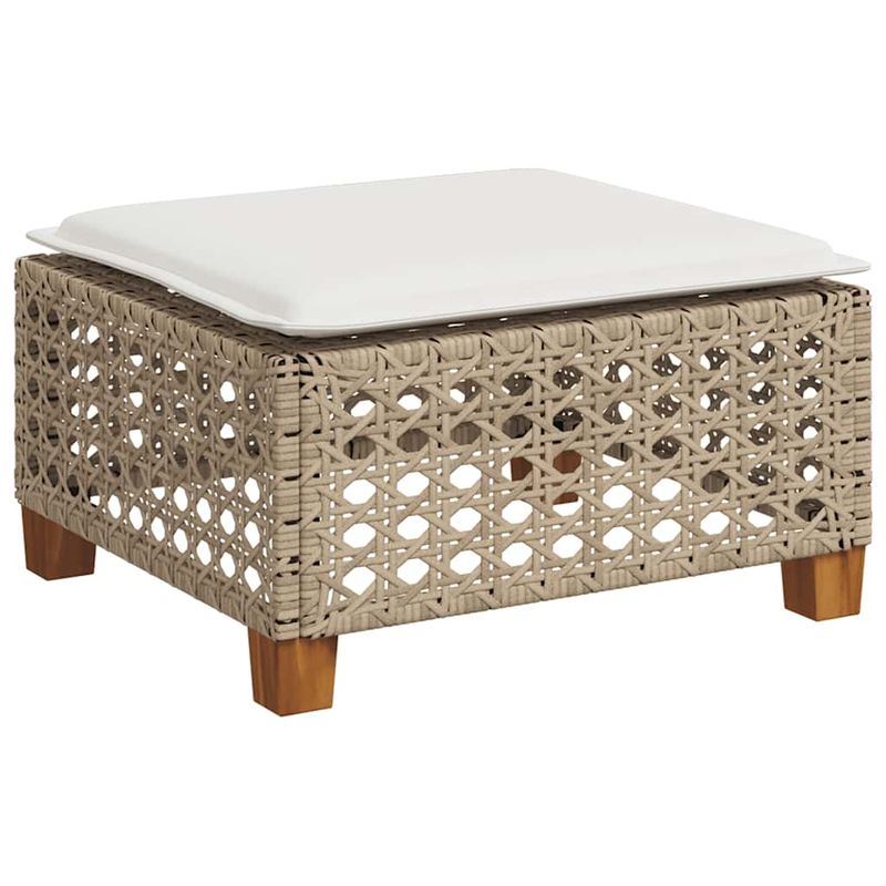 Casa si Gradina - Gradina si terasa - Mobilier exterior - Seturi mobila gradina - Set canapele de gradina, 4 piese, cu perne, bej, poliratan - Infinity.ro