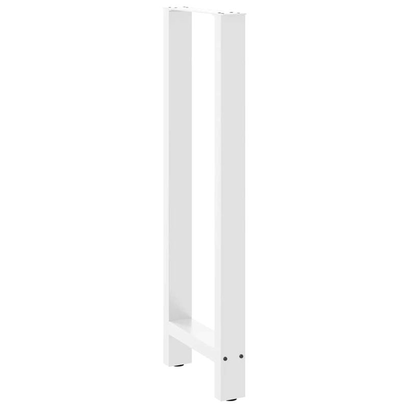 Casa si Gradina - Mobilier - Feronerie si accesorii mobila - Picioare masuta de cafea alb 2 buc 50x(110-111) cm Otel - Infinity.ro